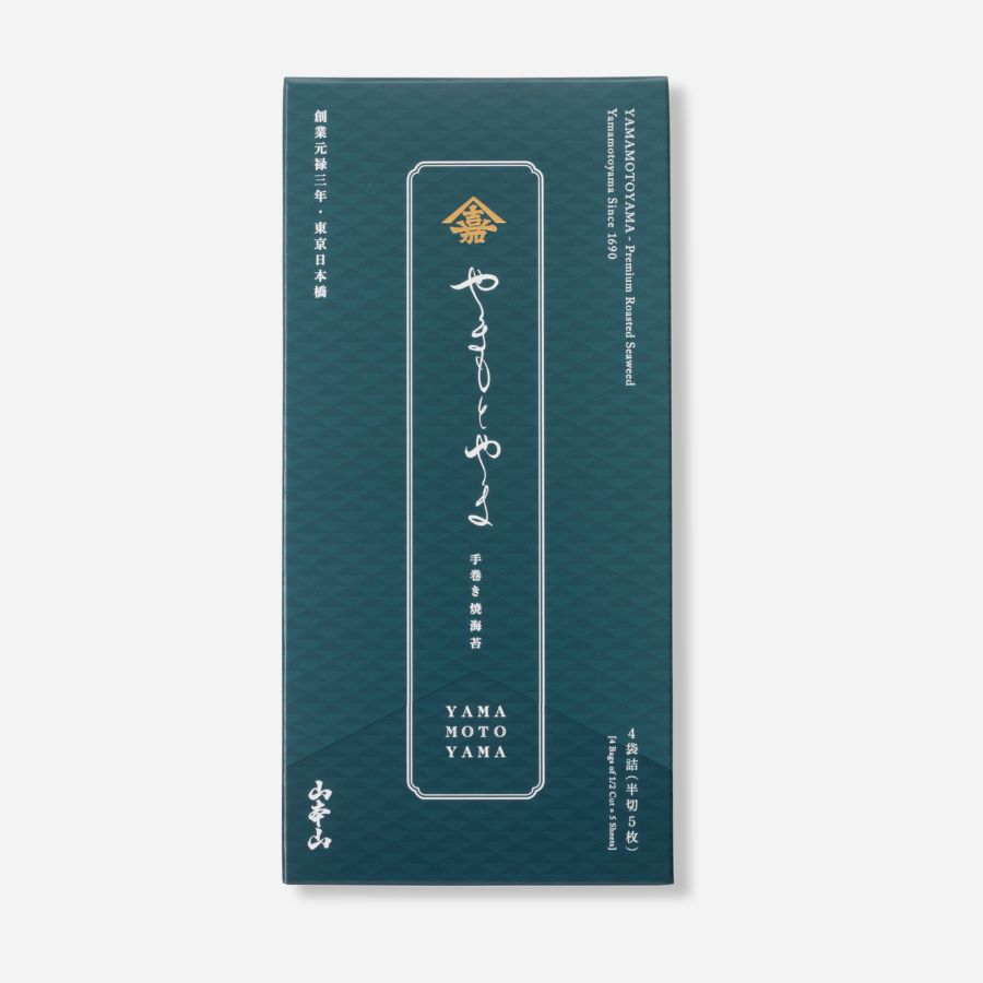 Yamamotoyama Roasted Seaweed (4 bags, 5 half-slices)