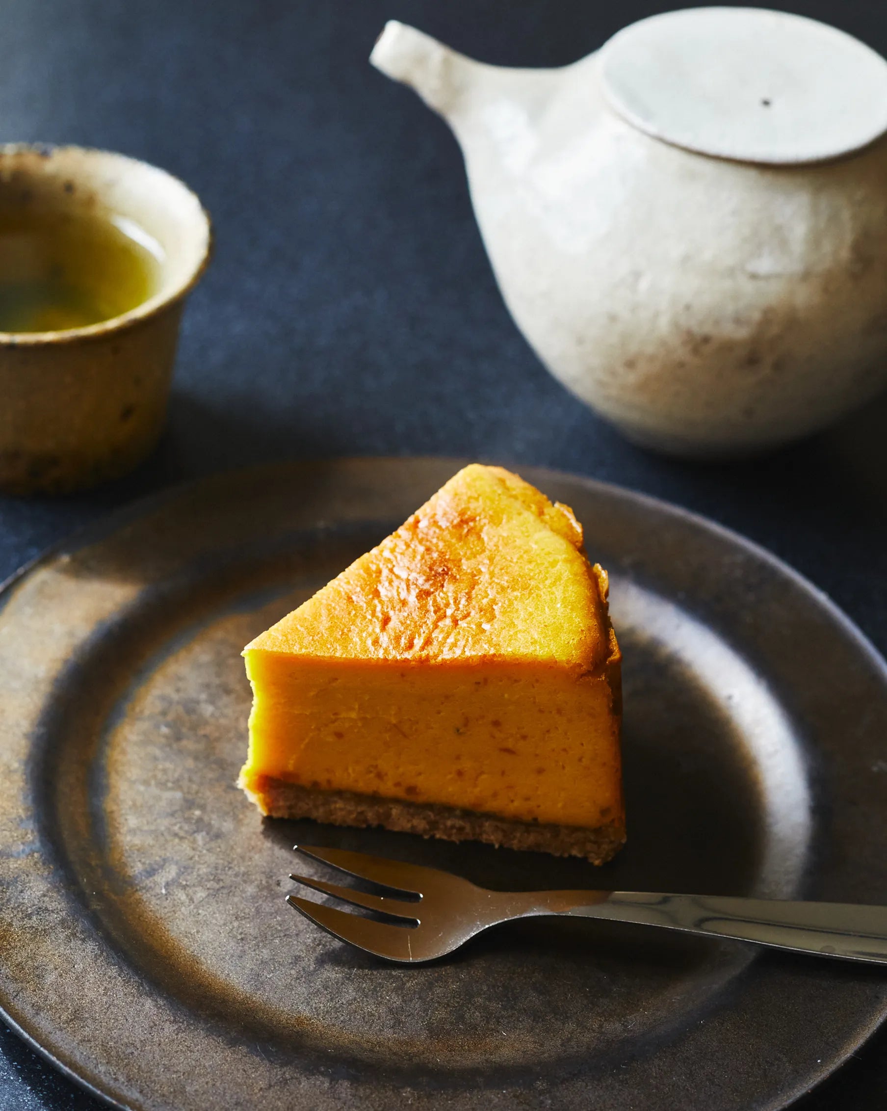 かぼちゃのチーズケーキ × 合組煎茶 山本山